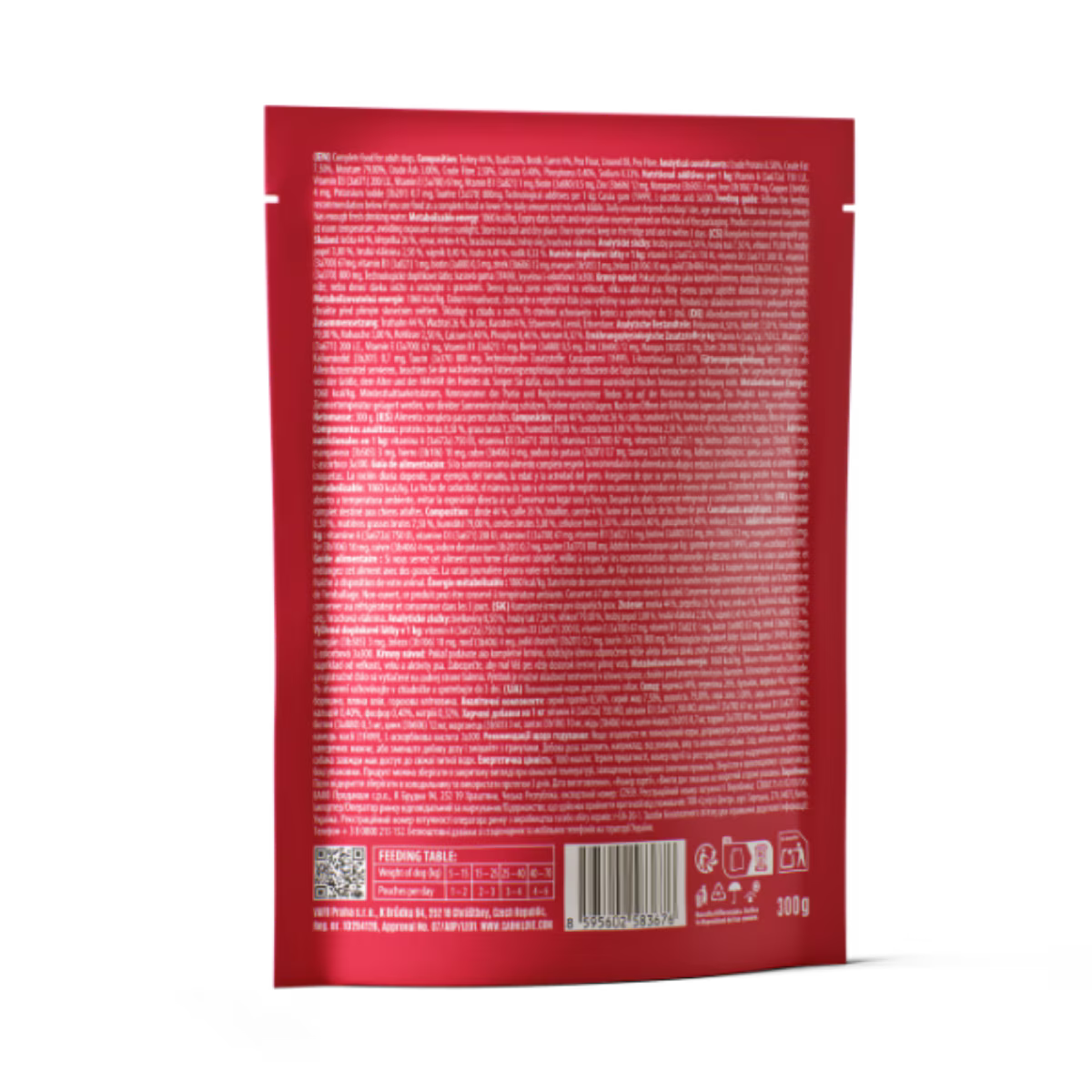 Carnilove Turkey & Quail Adult Wet Dog Food Pate Pouches – 12 x 300g