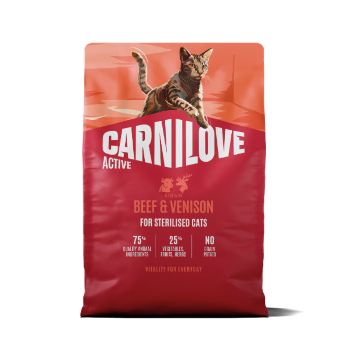 Carnilove Active Beef & Venison Sterilised Adult Dry Cat Food – 2kg