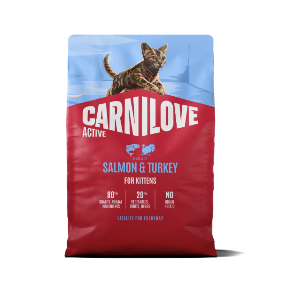 Carnilove Active Salmon & Turkey Dry Kitten Food - 400g