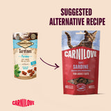 Carnilove Sardine with Strawberry Semi Moist Cat Treats - 50g