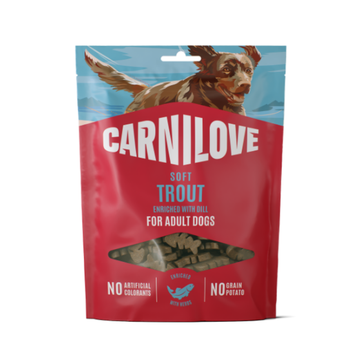 Carnilove Trout & Dill Adult Soft Dog Treats – 200g