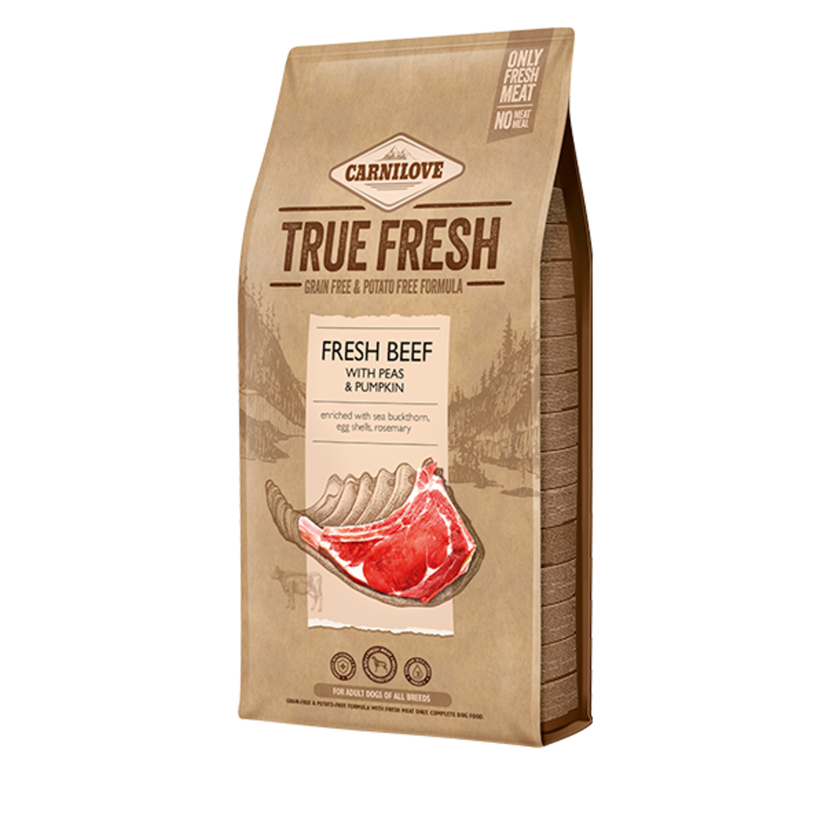 Carnilove True Fresh Beef Dry Dog Food - 4kg