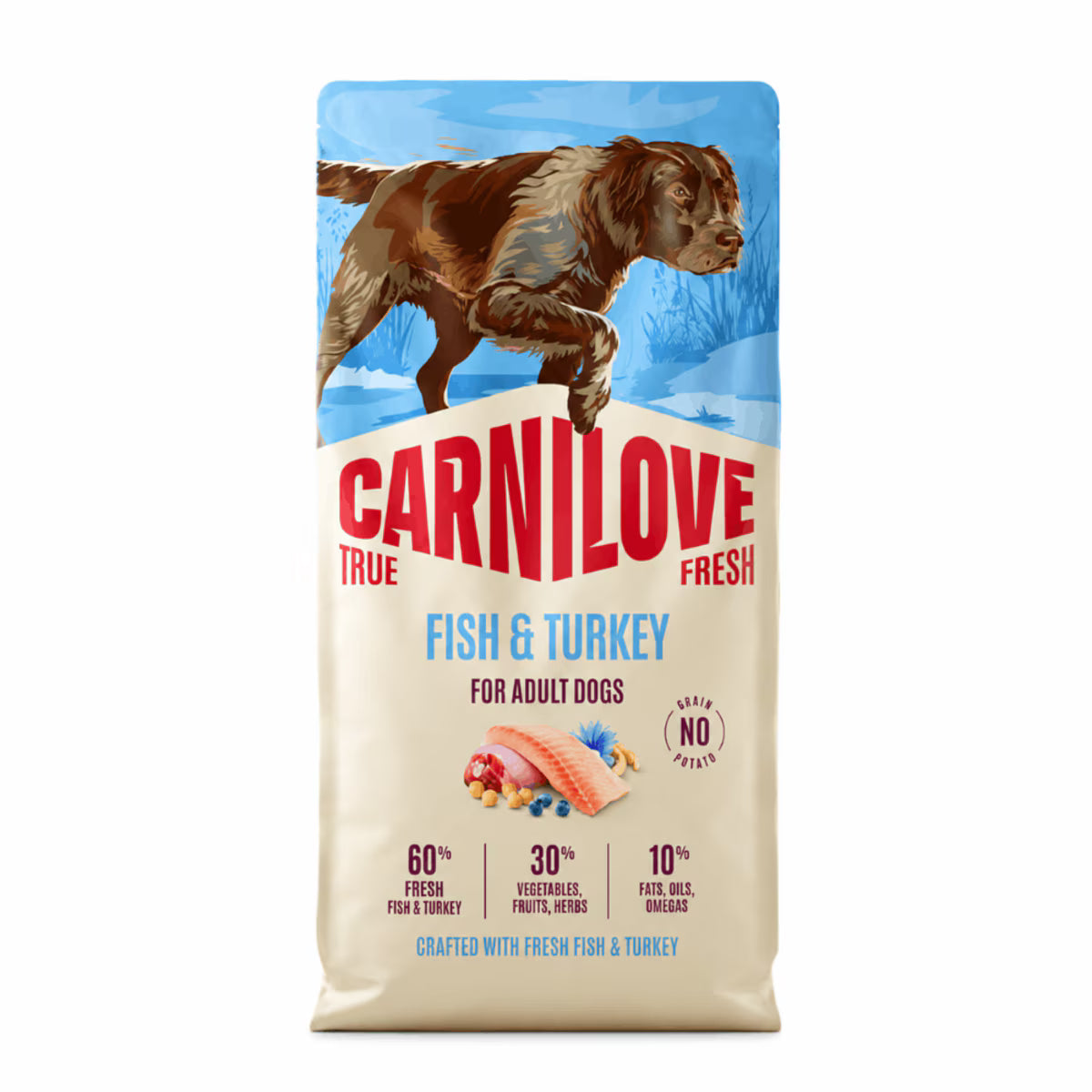 Carnilove True Fresh Fish & Turkey Adult Dry Dog Food – 12kg