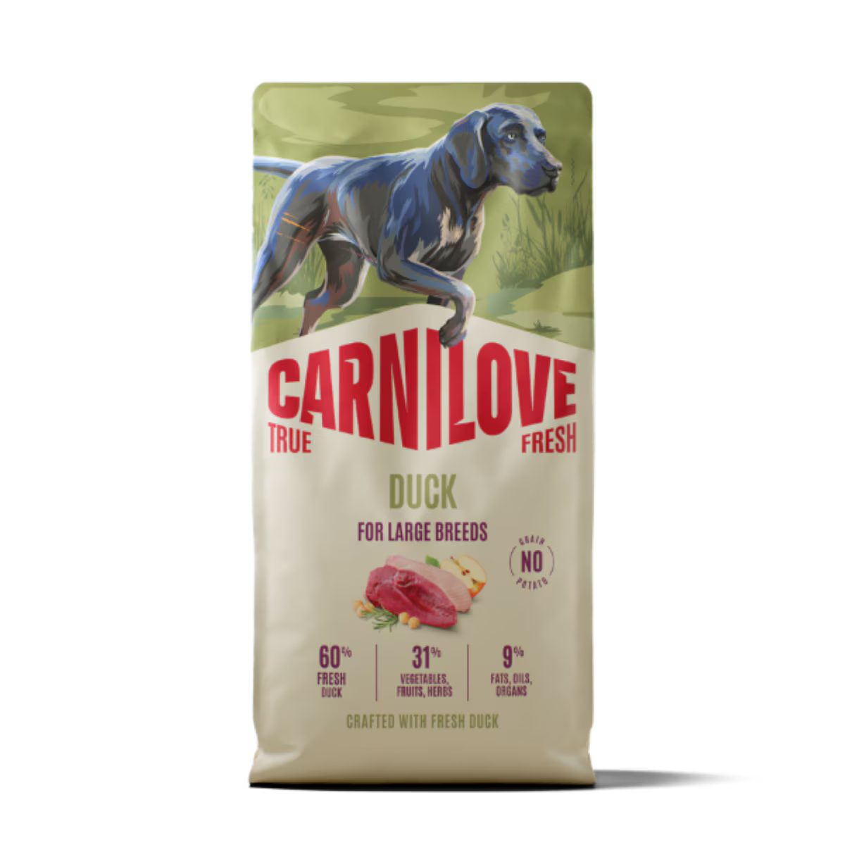 Carnilove True Fresh Duck Adult Large Breed Dry Dog Food – 12kg