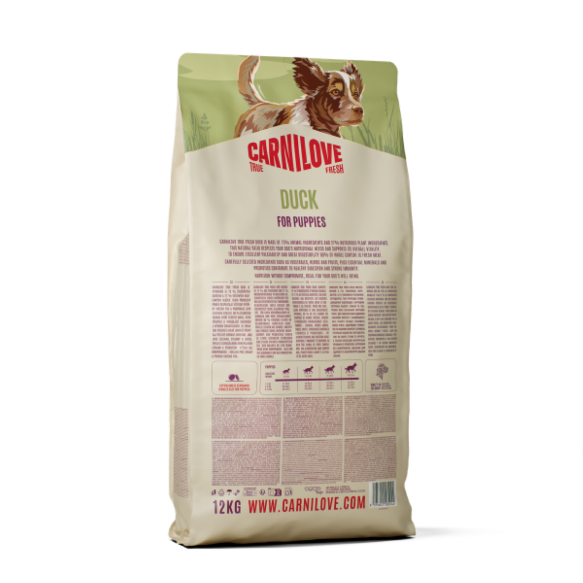 Carnilove True Fresh Duck Puppy Dry Dog Food – 4kg