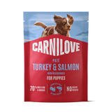 Carnilove Turkey & Salmon Puppy Wet Dog Pate Pouch – 12 x 300g