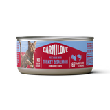 Carnilove Turkey & Salmon Adult Wet Cat Food Pate Tins – 12 x 100g