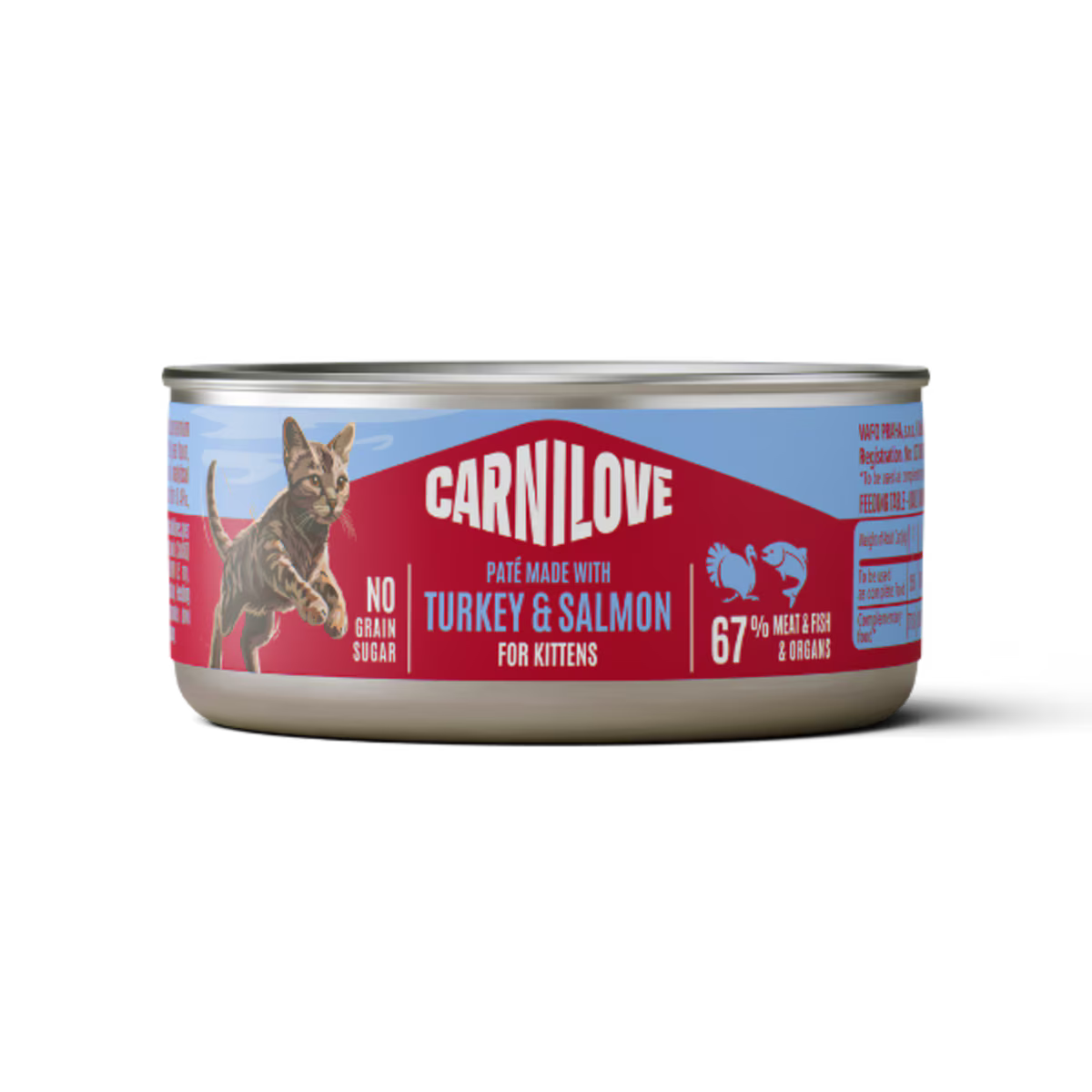 Carnilove Turkey & Salmon Wet Kitten Food Tins - 12 x 100g