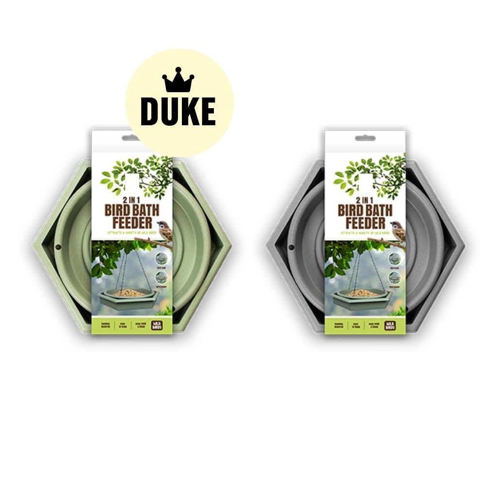 DUKE 2-IN-1 Bird Bath & Feeder