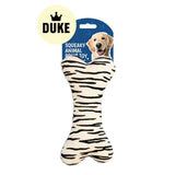 DUKE Animal Print Squeaky Dog Toy