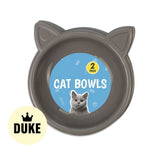 DUKE Cat Bowls 2pk - Trend 17cm