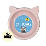 DUKE Cat Bowls 2pk - Trend 17cm