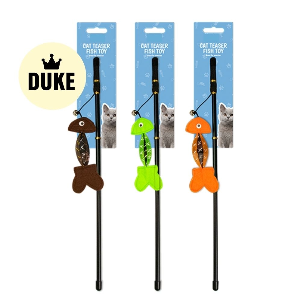 DUKE Cat Teaser Fish Toy