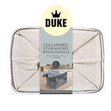 DUKE Collapsible Fabric Storage Bin with Handles 27x41x31CM