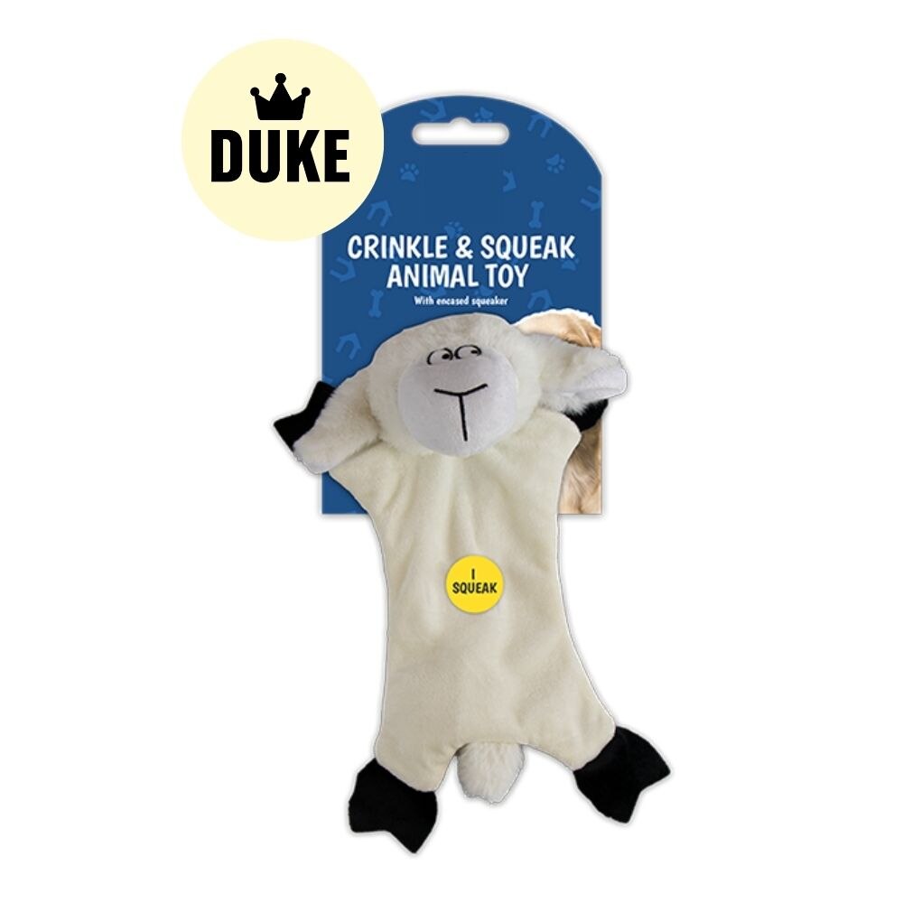DUKE Crinkle and Squeak Farm Animal Toy