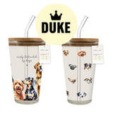 DUKE Glass Sipper with Straw  400ML
