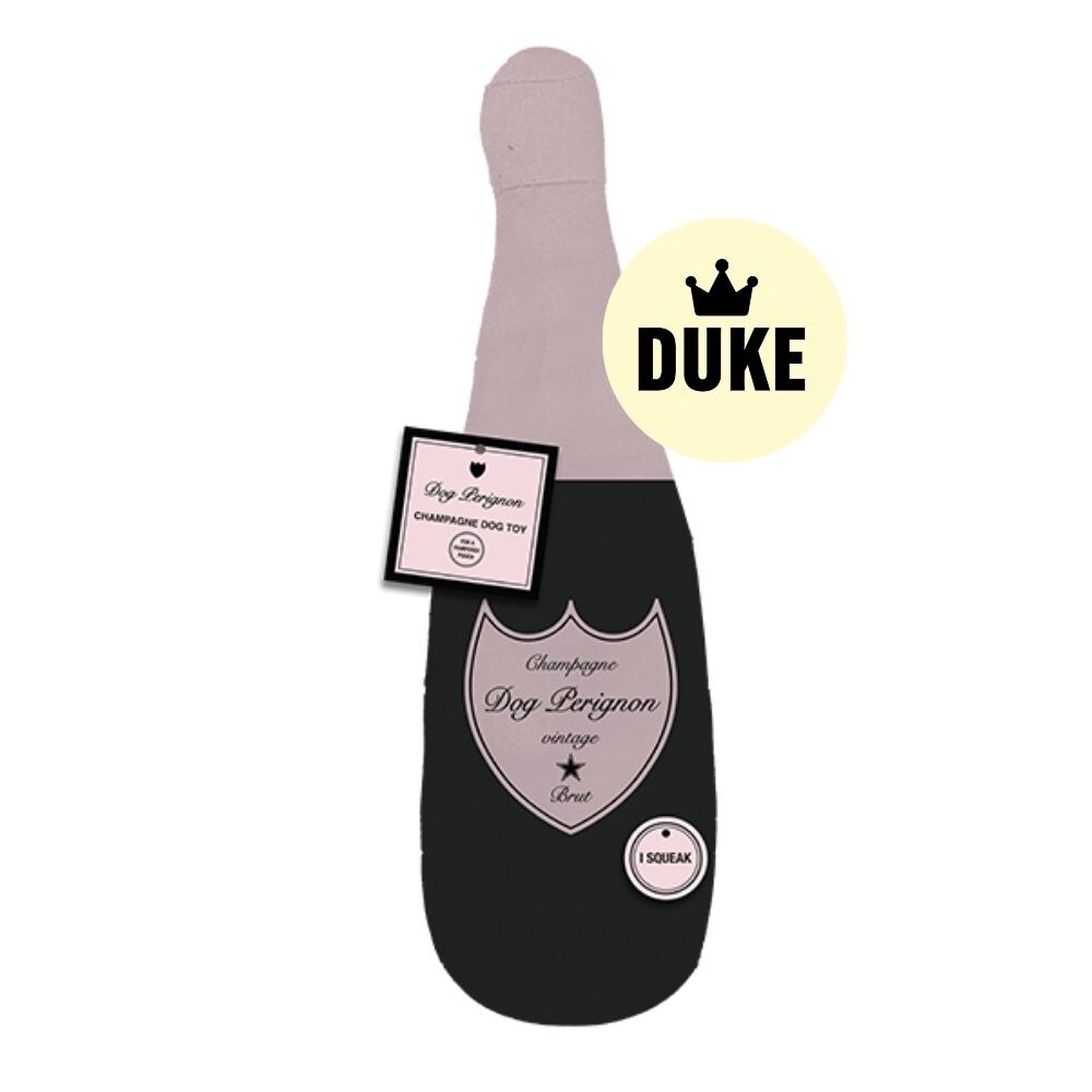 DUKE Luxury Champagne Bottle Dog Toy