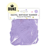 DUKE Pastel Happy Birthday Banner 1.4M