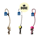 DUKE Rope Dog Tugger Toy With Ball