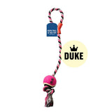 DUKE Rope Dog Tugger Toy With Ball