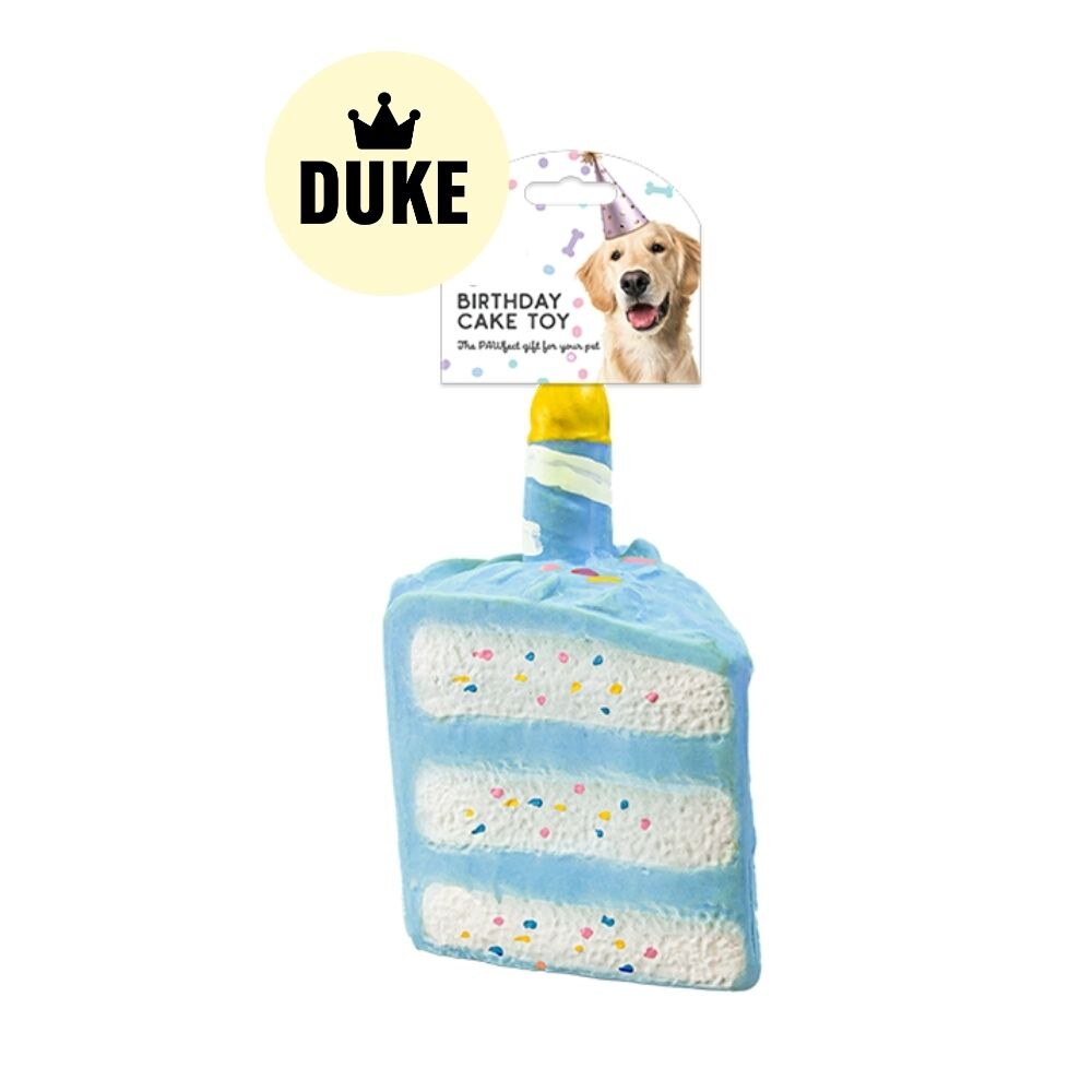 DUKE Rubber Birthday Cake Pet Toy