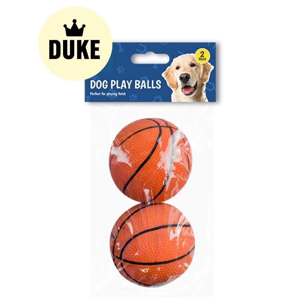 DUKE Rubber Play Ball 2pk