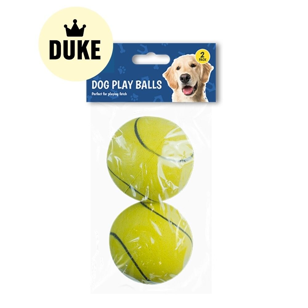 DUKE Rubber Play Ball 2pk