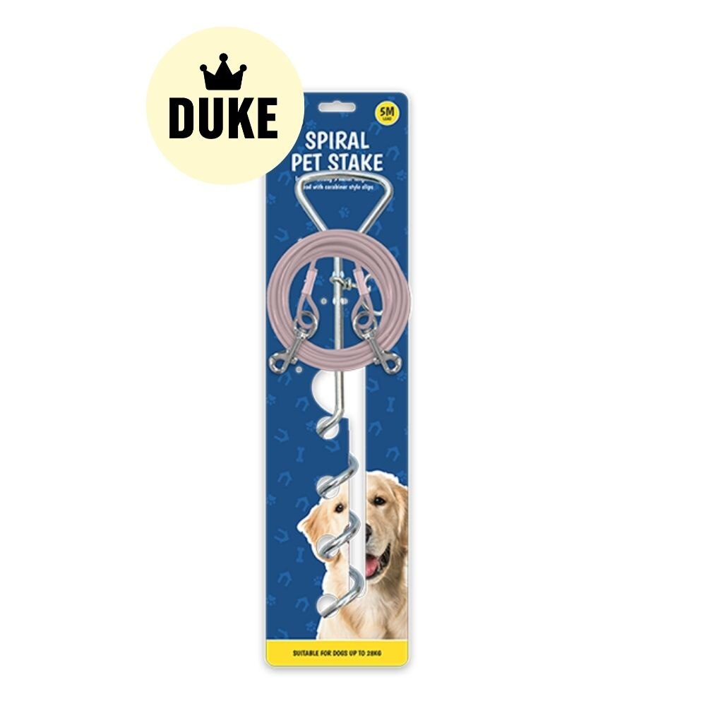 DUKE Spiral Pet Stake 5m