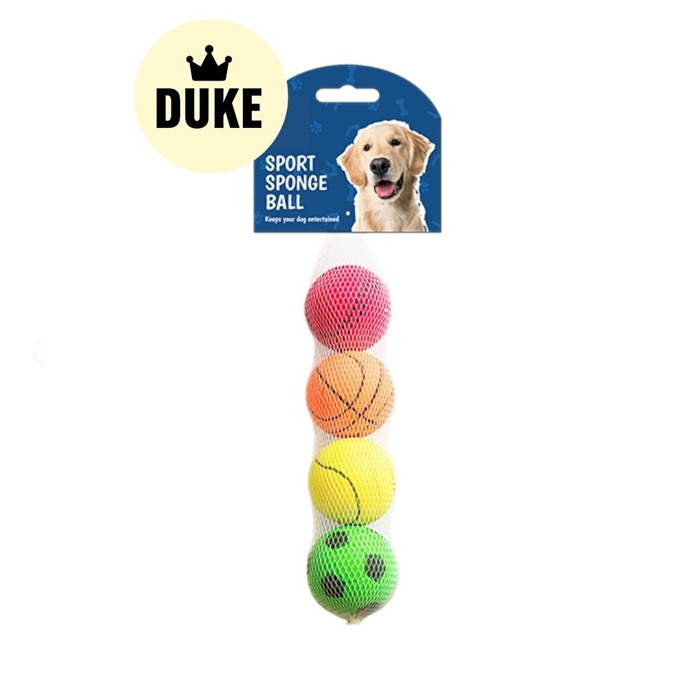 DUKE Sport Sponge Ball 4 Pack