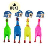 DUKE Squeaky Chicken Dog Toy