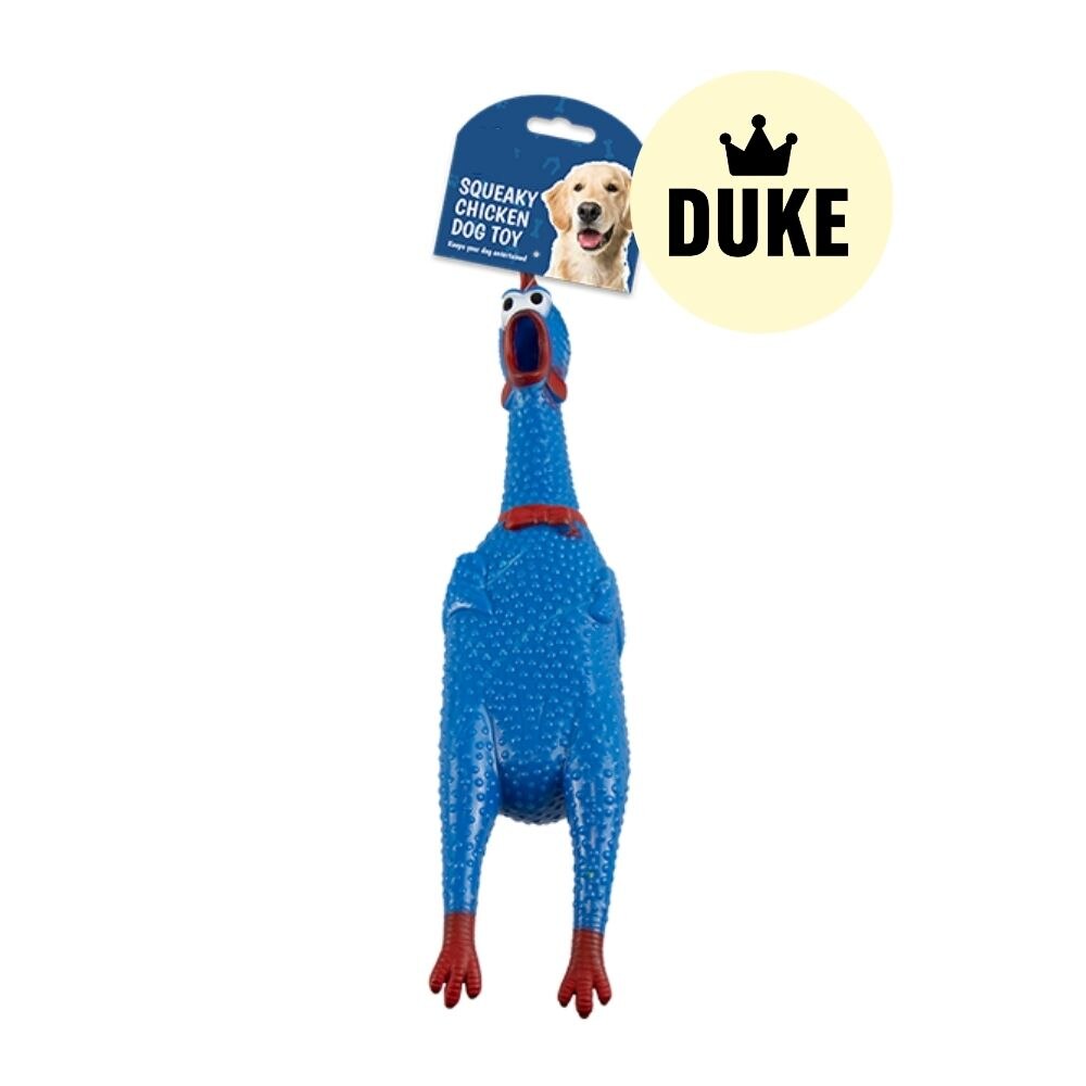 DUKE Squeaky Chicken Dog Toy