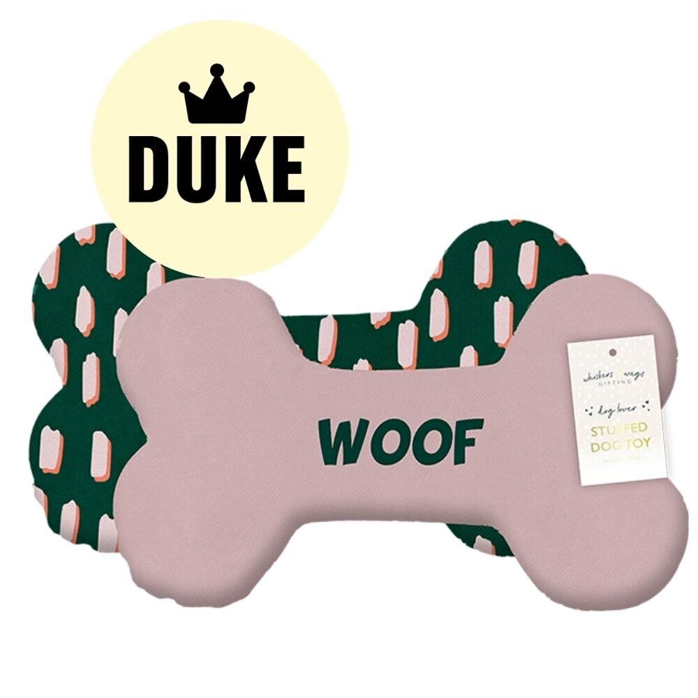 DUKE Stuffed Bone Dog Toy