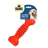 DUKE Textured Bone Dog Toy