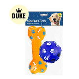 DUKE Vinyl squeaky toy 2 pack
