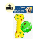 DUKE Vinyl squeaky toy 2 pack