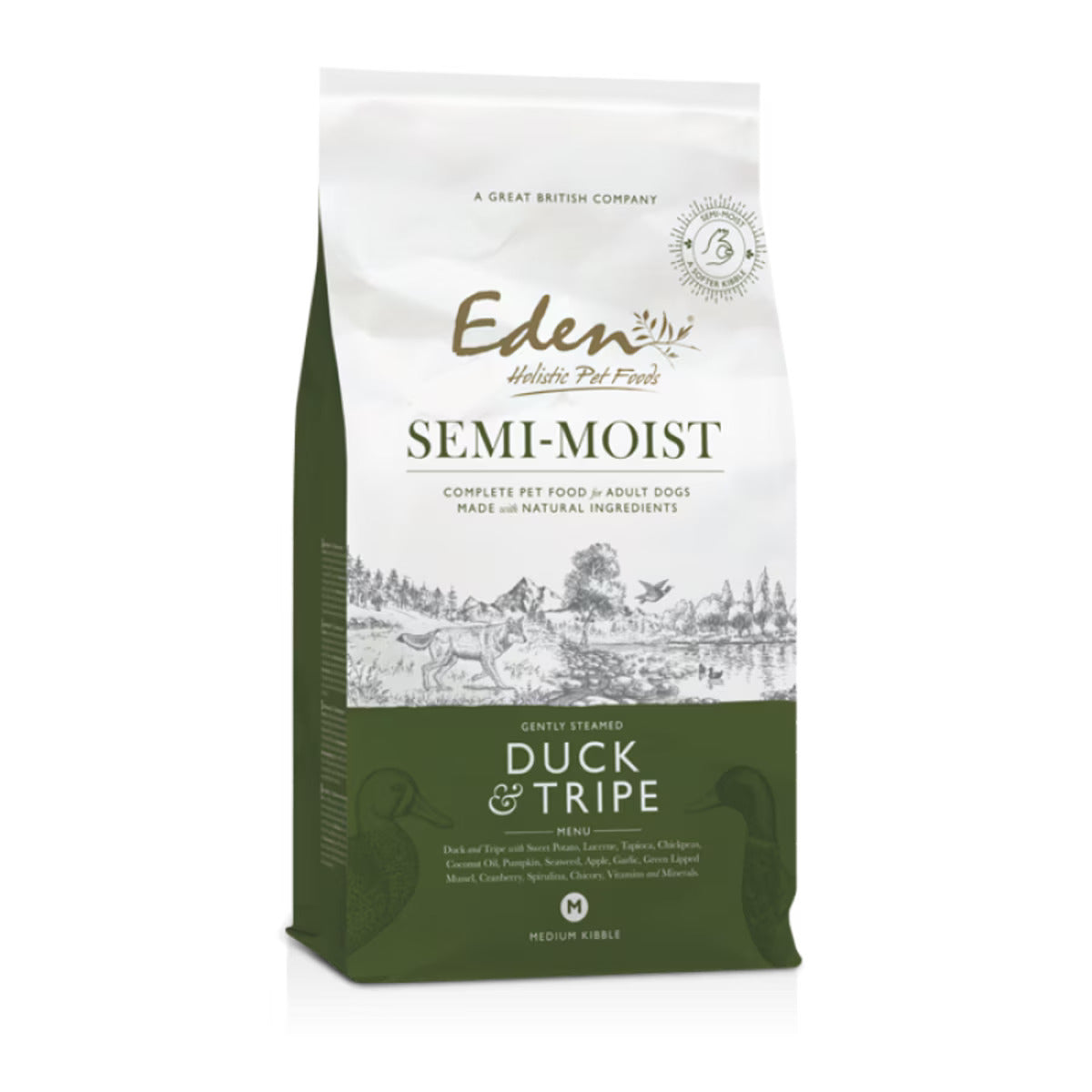 Eden 60/40 Semi-Moist Duck and Tripe Dog Food - 10kg