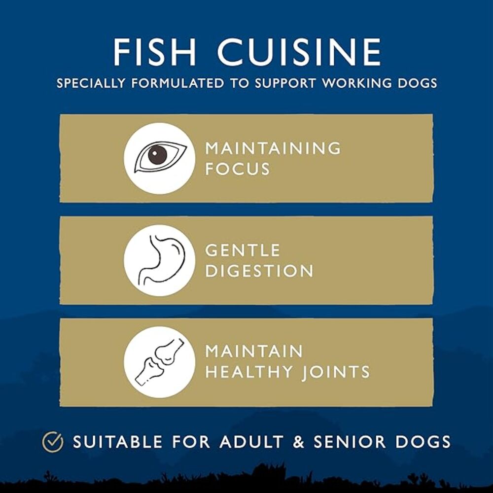 Eden 80/20 Fish Cuisine Working and Sporting Dry Dog Food Small Kibble - 15kg