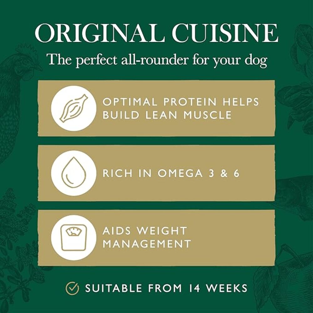 Eden 80/20 Original Cuisine Dry Dog Food Small Kibble - 2kg