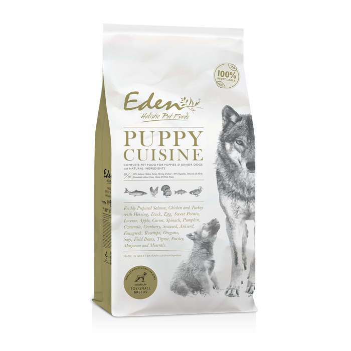 Eden 80/20 Puppy Cuisine Medium Kibble  Dry Dog Food - 6kg
