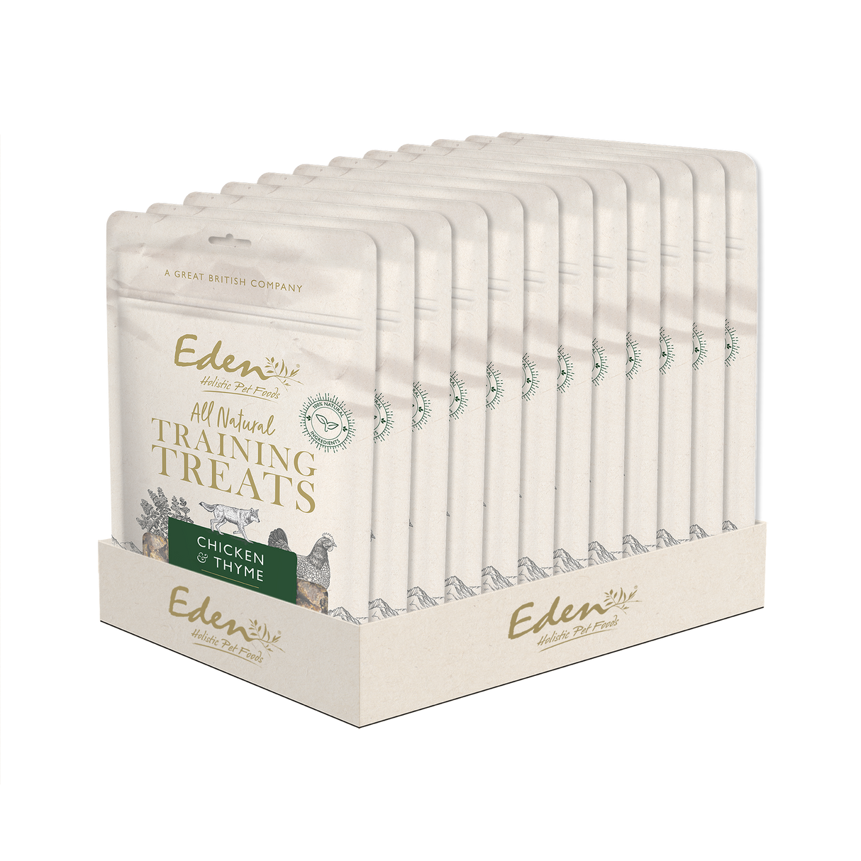 Eden Chicken & Thyme Training Dog Treats - 80g