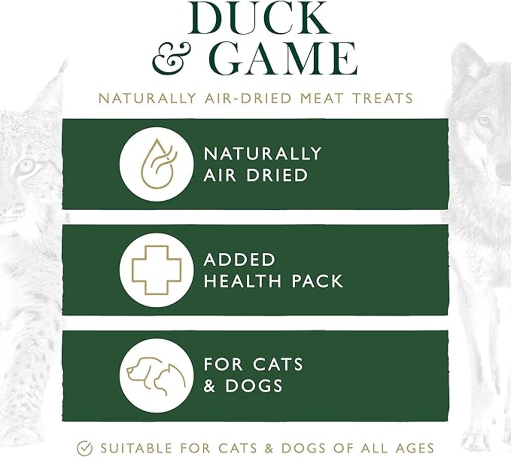 Eden Duck and Game Treats for Dogs and Cats - 100g