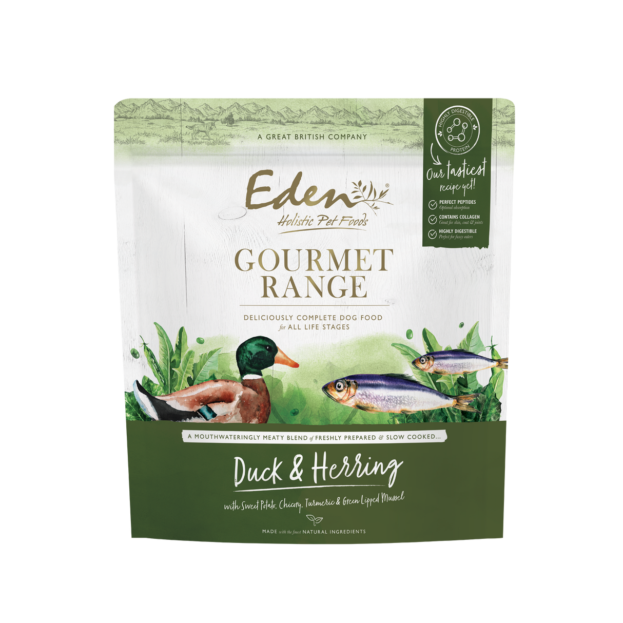 Eden Gourmet Range Duck & Herring Dry Dog Food - 2kg
