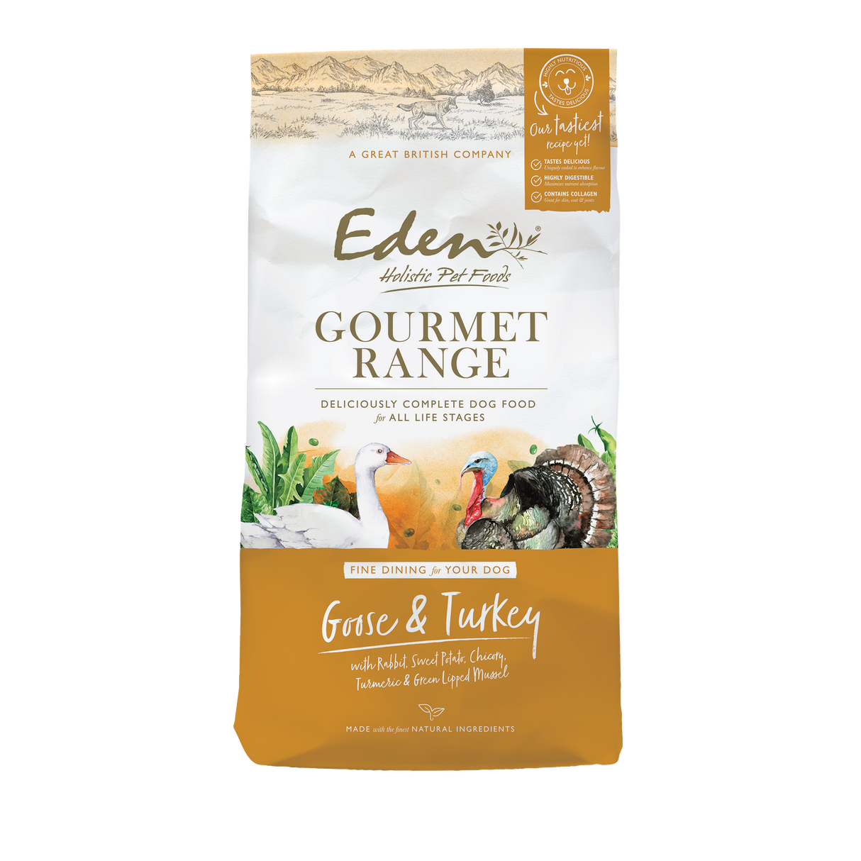 Eden Gourmet Range Goose & Turkey Dry Dog Food - 10kg