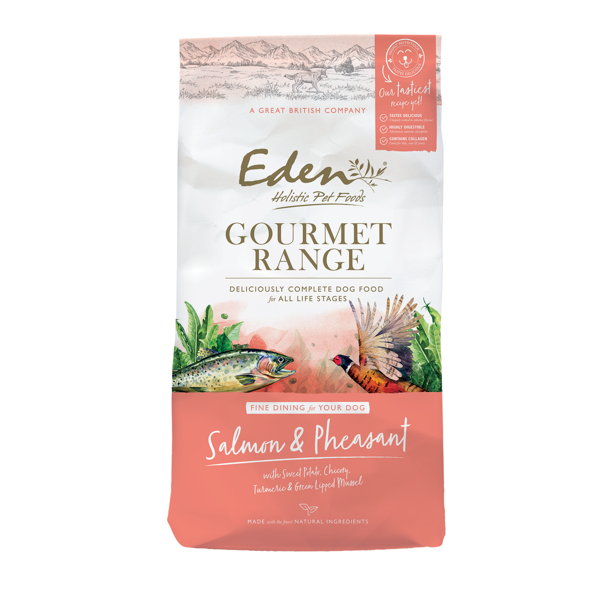 Eden Gourmet Range Salmon & Pheasant Dry Dog Food - 10kg
