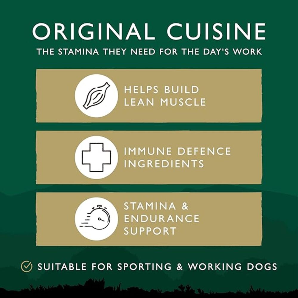 Eden Original Working and Sporting Wet Dog Food Cans - 6 x 400g