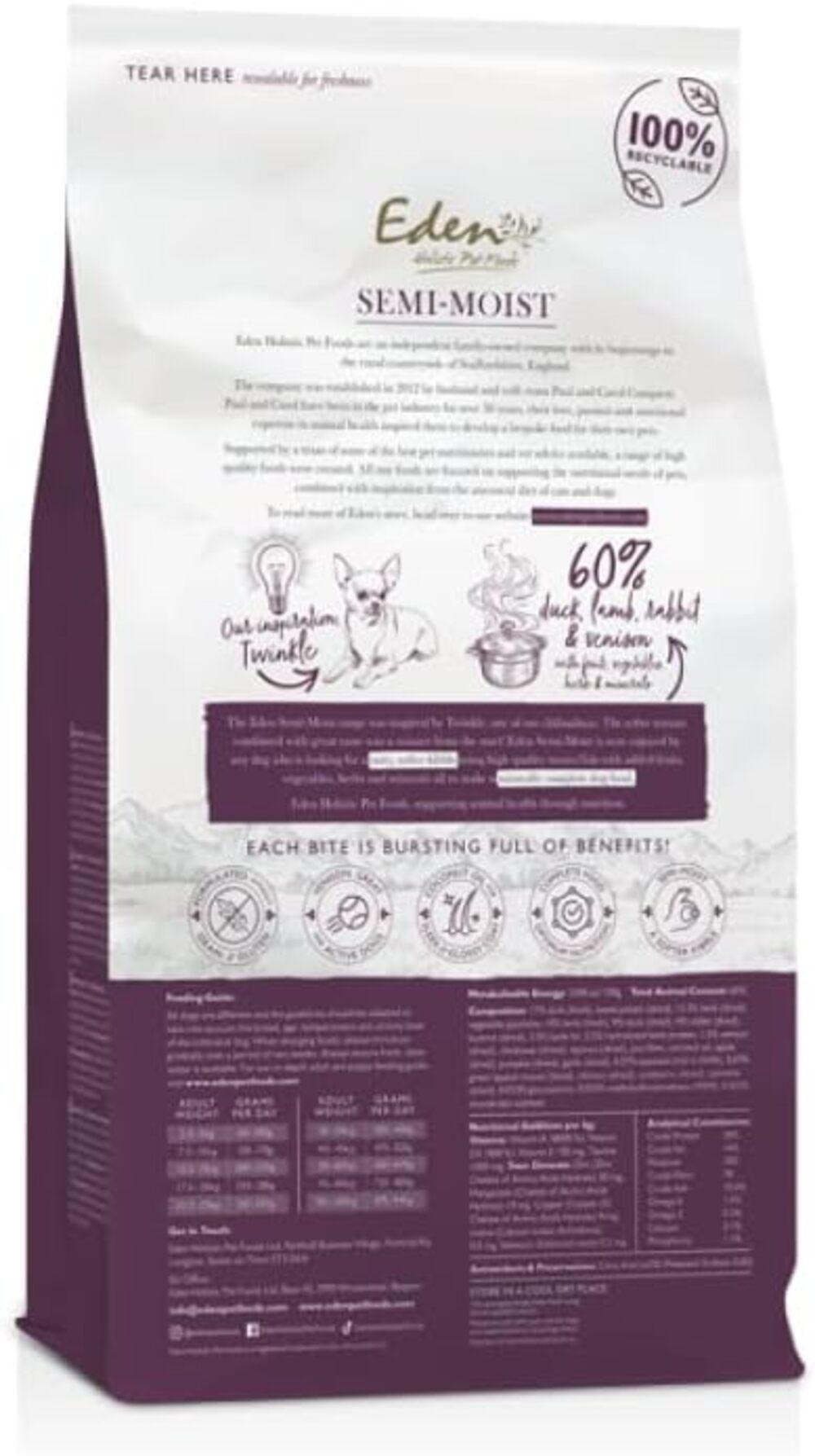 Eden Semi-Moist Country Feast Dry Dog Food - 2kg