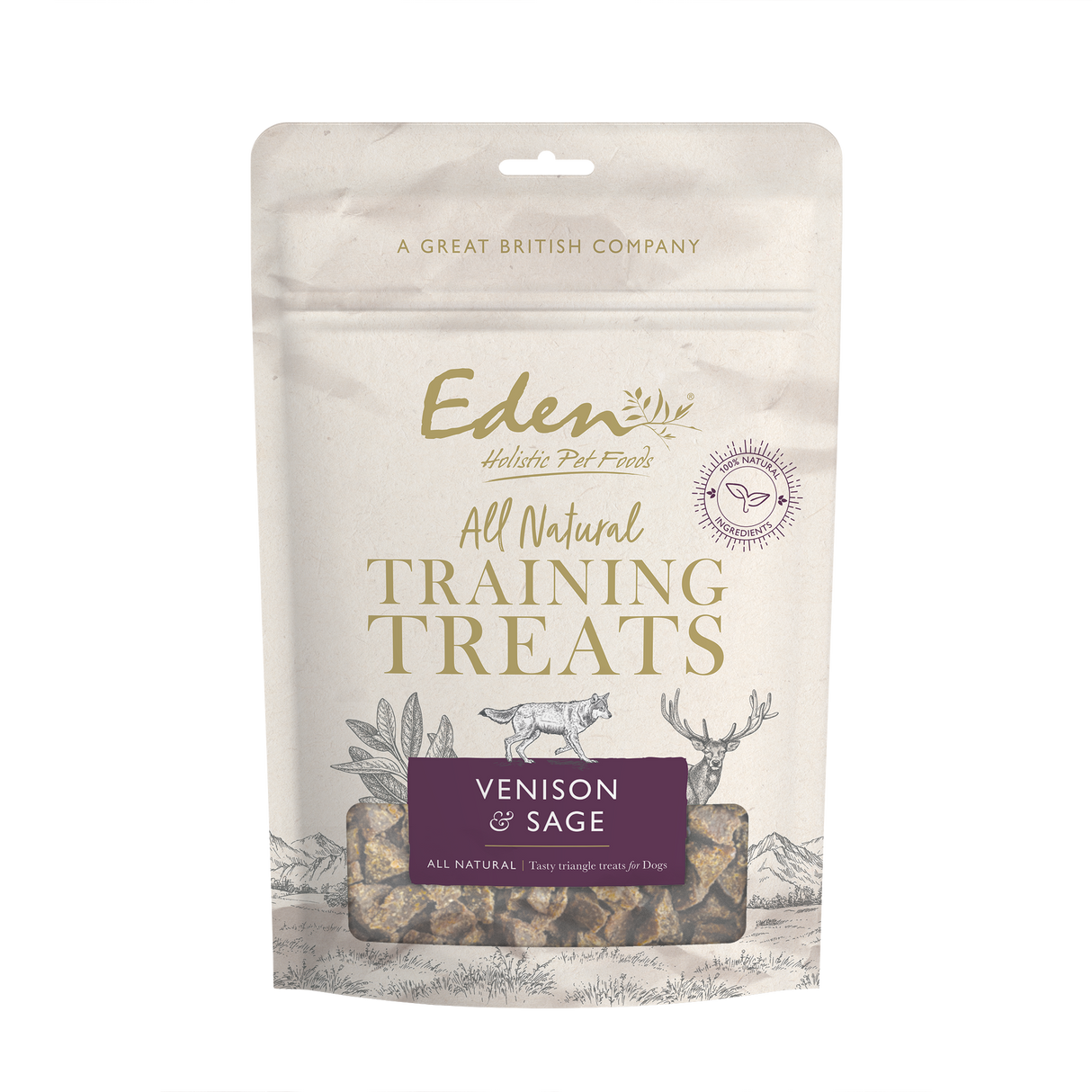 Eden Venison & Sage Training Dog Treats - 500g