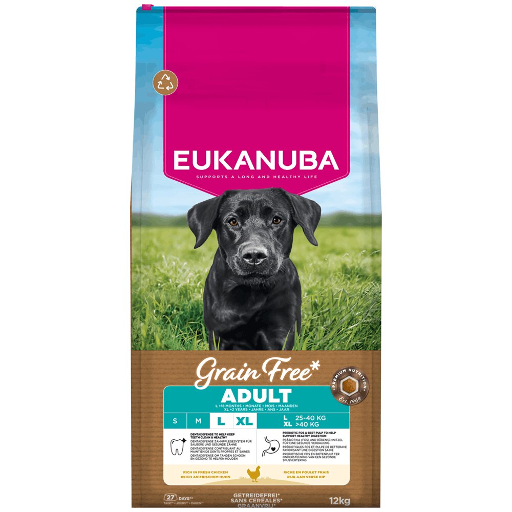 Eukanuba Grain Free Chicken Adult Large Dry Dog Food - 12kg