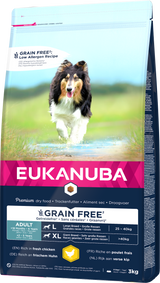 Eukanuba Grain Free Large Adult Dog Chicken Dry Food - 3kg