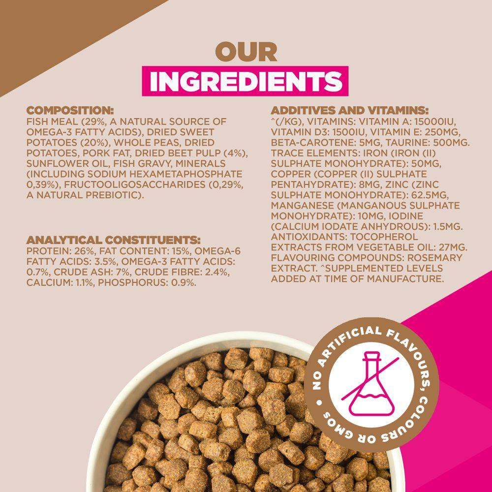 Eukanuba Grain Free Small/Medium Adult Dog Ocean Fish Dry Food - 12kg